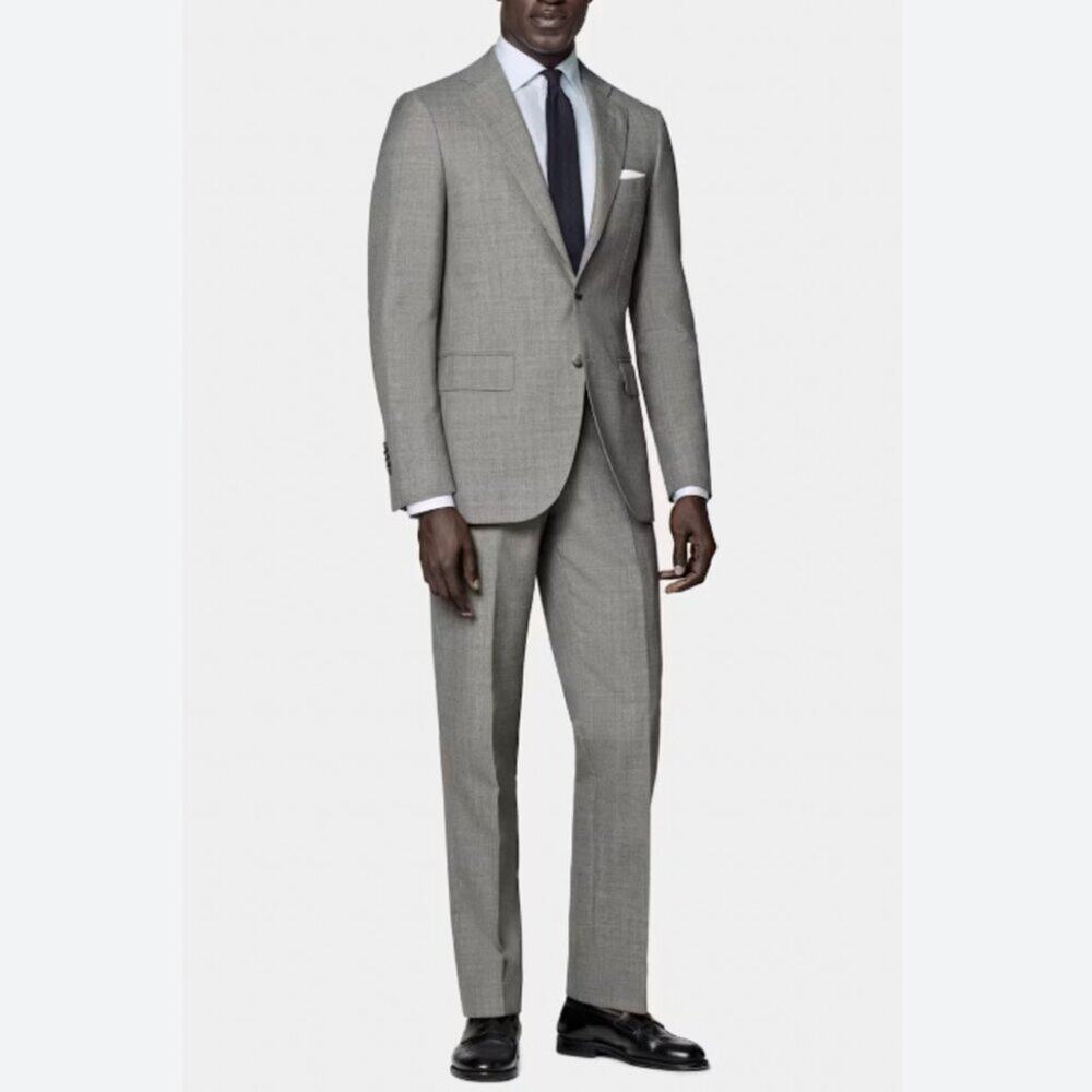 Suitsupply Slim Fit Lazio Suit Pure Wool in Light Grey